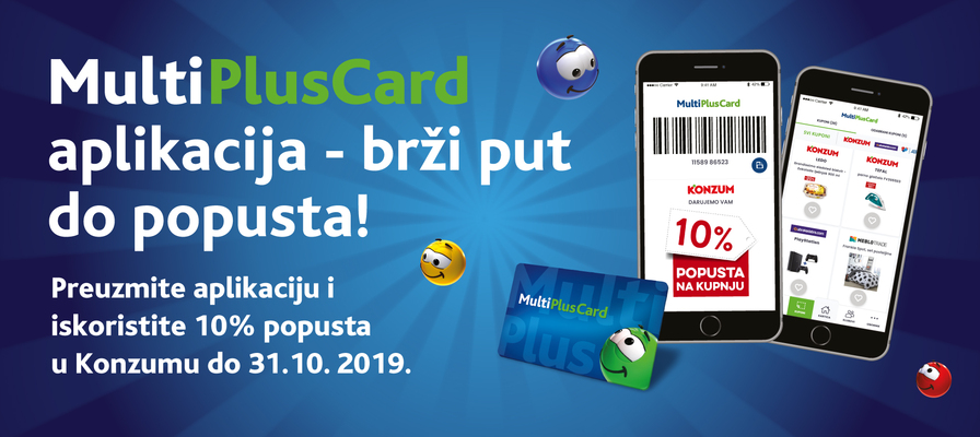 Uz MultiPlusCard aplikaciju svi popusti su uvijek s tobom!