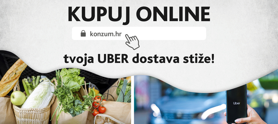 Kupuj online, tvoja UBER dostava stiže!