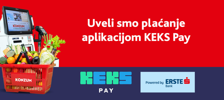 Uveli smo plaćenje aplikacijom KEKS Pay
