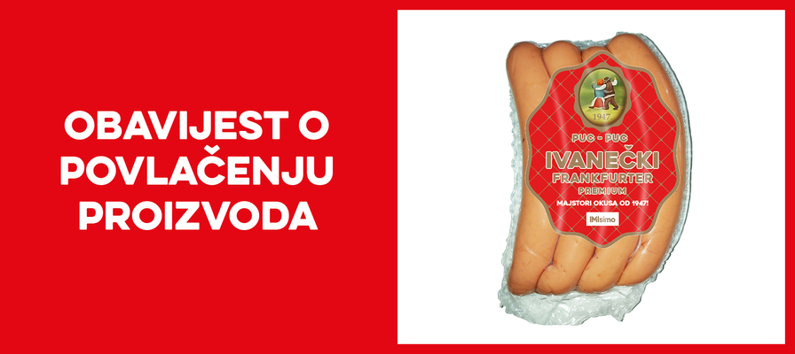 Opoziv i povlačenje hrenovke Frank Ivanečki s tržišta