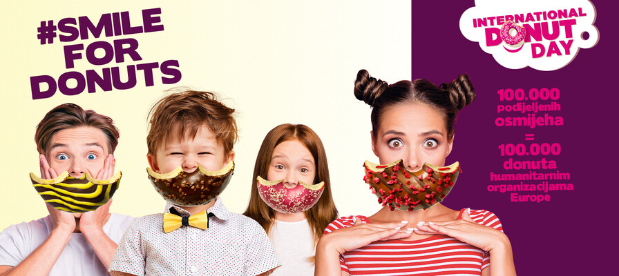 ​#SmileForDonuts i podijeli svoj donut osmijeh za humanitarne organizacije Europe