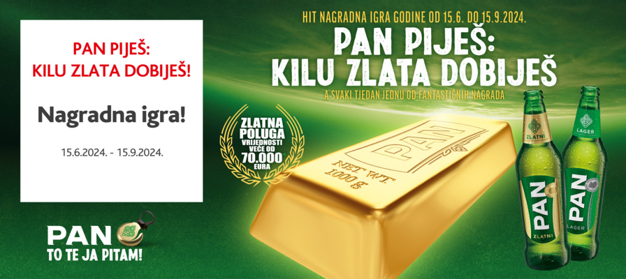 Nagradna igra - Pan piješ: kilu zlata dobiješ!
