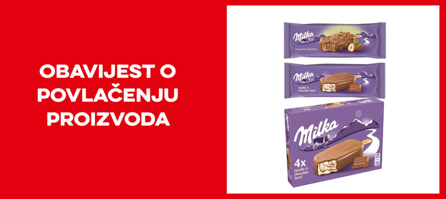 Opoziv i povlačenje Milka sladoleda s tržišta