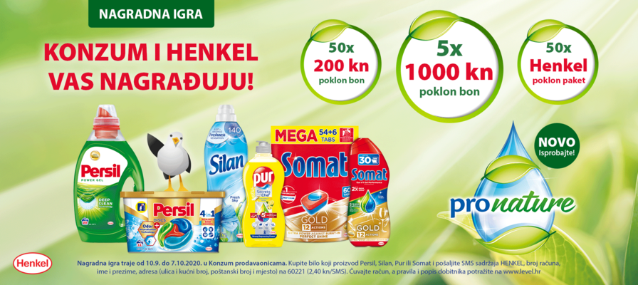 Konzum i Henkel vas nagrađuju! 