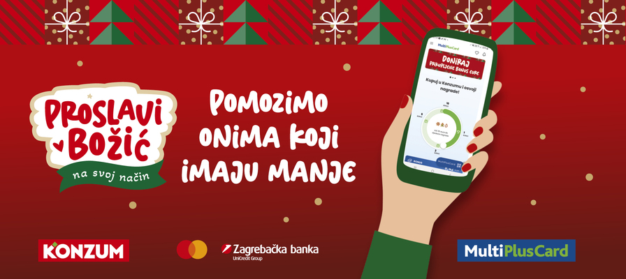 Ovih blagdana zajedno sa Zagrebačkom bankom i Mastercardom pomažemo onima kojima je pomoć potrebna