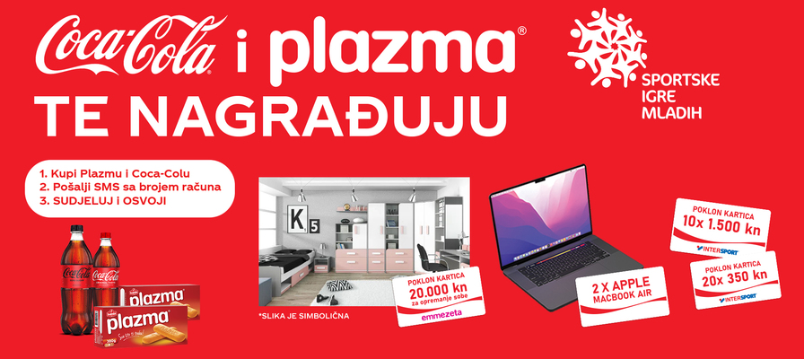 Nagradna igra samo u Konzumu - Coca - Cola i Plazma te nagrađuju