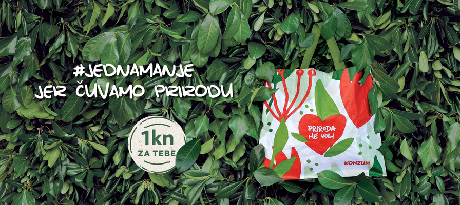 ​Konzum nastavlja s kampanjom „Jedna manje“ čiji je cilj smanjenje plastičnog otpada