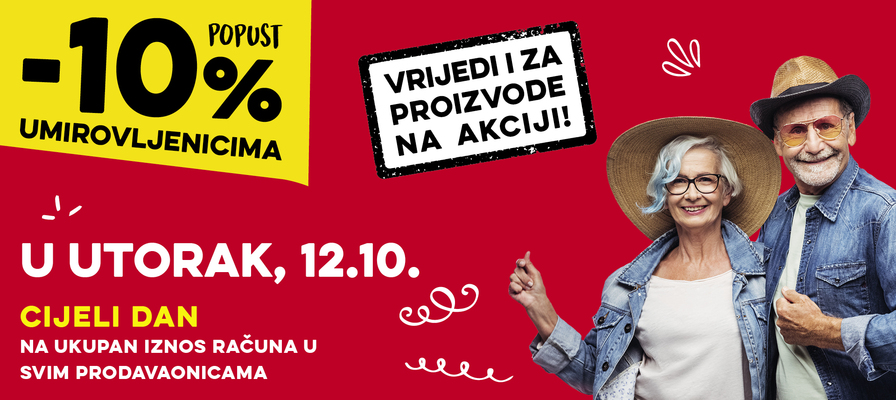 Popust umirovljenicima za listopad