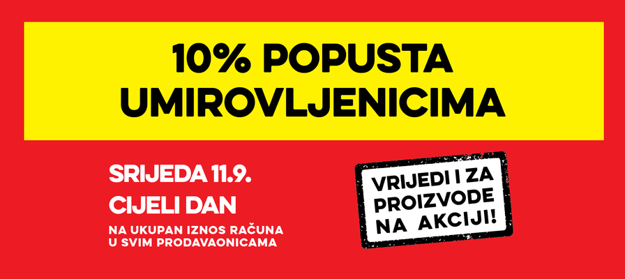 Popust umirovljenicima