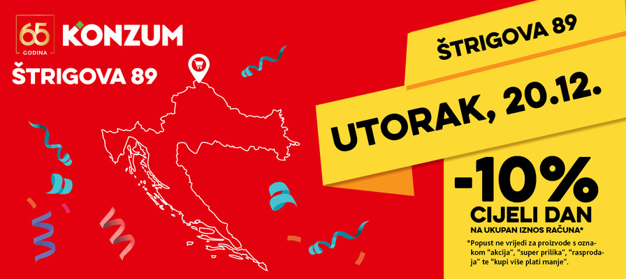 Otvorenje nove prodavaonice u Štrigovi - ne propustite 10% na ukupan iznos računa