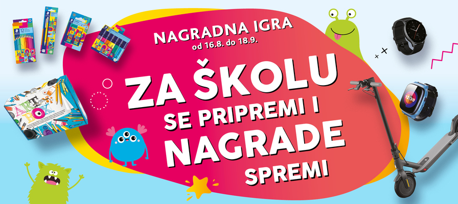 Nagradna igra - Za školu se pripremi i nagrade spremi