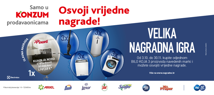 Nagradna igra samo u Konzumu - P&G