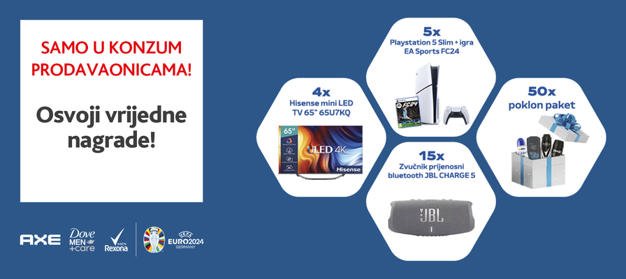 Nagradna igra - Pripremite se za EURO 2024 u Konzumu