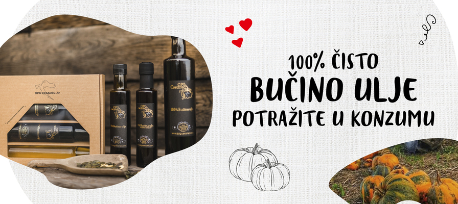 Popis odabranih prodavaonica u kojima možete kupiti 100% bučino ulje