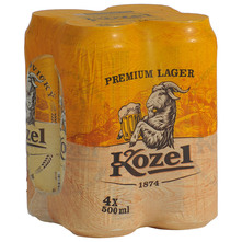 Kozel Premium Lager Svijetlo pivo 4x0,5 l