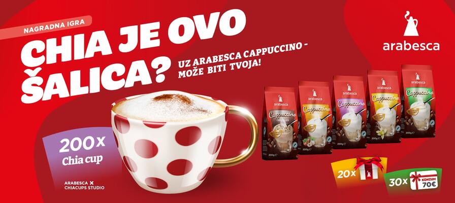 Nagradna igra samo u Konzumu – “CHIA je ovo šalica”