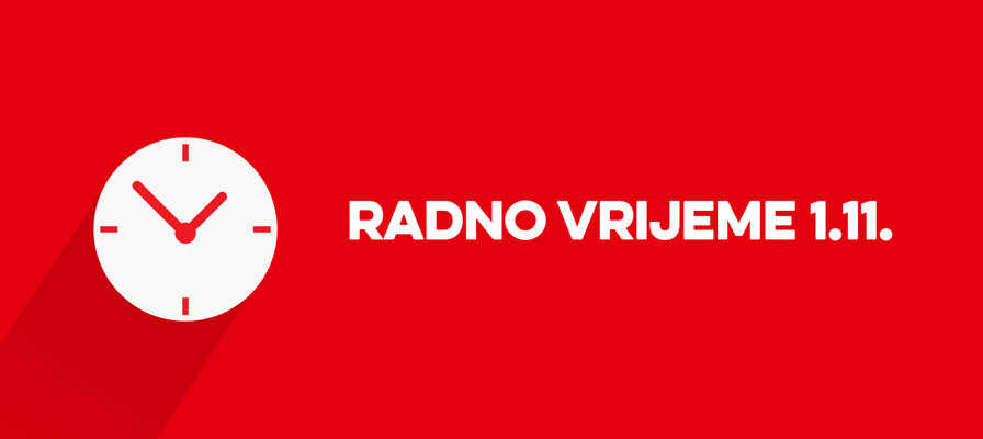 Radno vrijeme 1.11.2020.