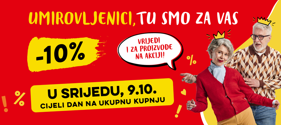 Popust umirovljenicima za listopad