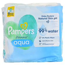Pampers Aqua Vlažne maramice 6x48 komada