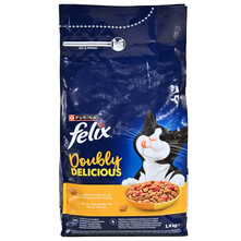 Felix Doubly Delicious Hrana za odrasle mačke s piletinom i puretinom 1,4kg