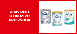Opoziv proizvoda - NAN zamjenska mlijeka
