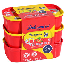 Delamaris Izola Brand Skuša s povrćem u umaku od rajčice 3x51,25 g