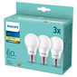 Philips LED Warm White žarulje 60W E27 3/1