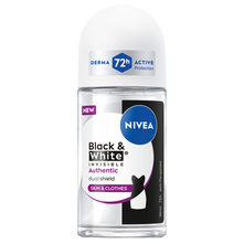 Nivea Black&White Invisible Authentic Roll on 50 ml