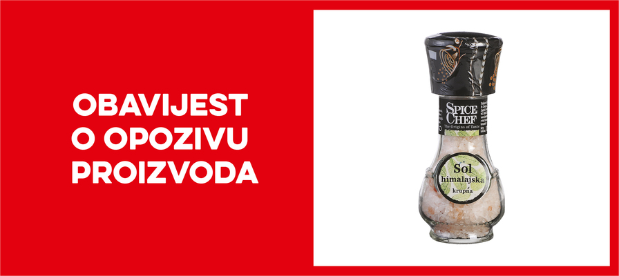Opoziv proizvoda - Himalajska sol Spice chef