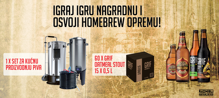 Igraj igru nagradnu i osvoji Homebrew opremu