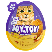 Joy&Toy 2in1 Poslastica za mačke s piletinom + igračka 20 g