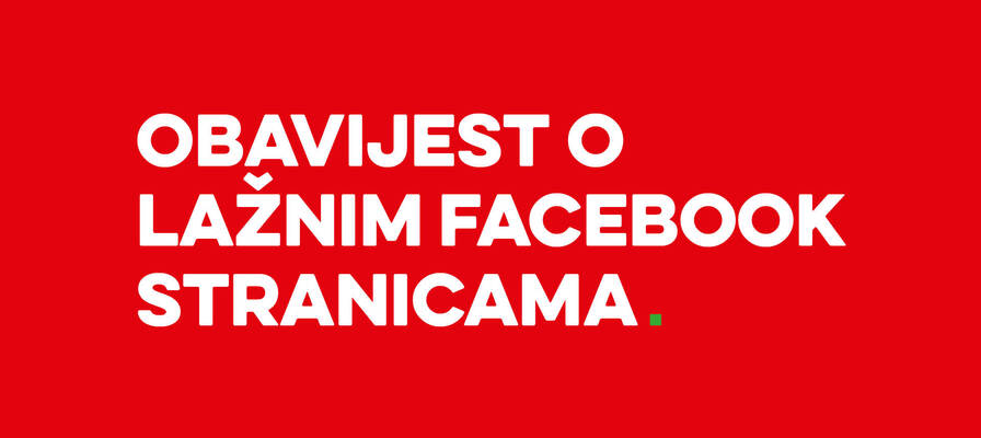 Obavijest o lažnoj Facebook stranici i nagradnoj igri