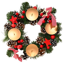 Adventski vjenčić za stol 28x28x8 cm