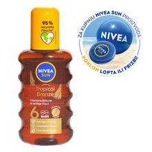 Nivea Sun Tropical Bronze Ulje za sunčanje u spreju s karotenom SPF 6 200 ml