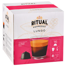 Ritual espresso Lungo DG kava, 16 kapsula, 120 g