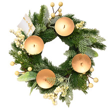 Adventski vjenčić za stol 28x28x8 cm