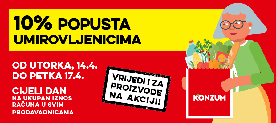 Popust umirovljenicima za travanj