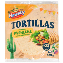 Hrusty Tortilje pšenične 6x25 cm 370 g
