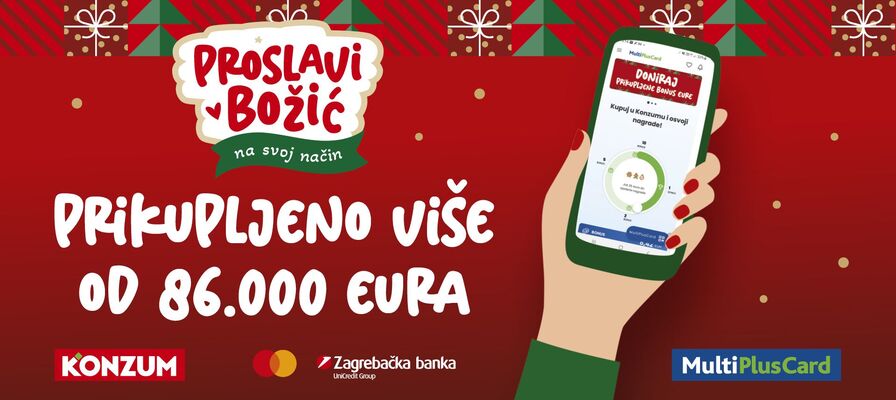 Blagdanskom inicijativom 'Proslavi Božić na svoj način' prikupljeno više od 86.000 eura