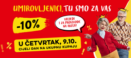 Popust umirovljenicima za listopad