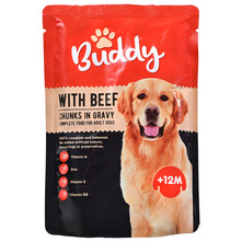 Buddy Hrana za pse govedina i povrće u umaku 100 g