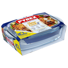 Pyrex Vatrostalni pekač s poklopcem 37x22 cm