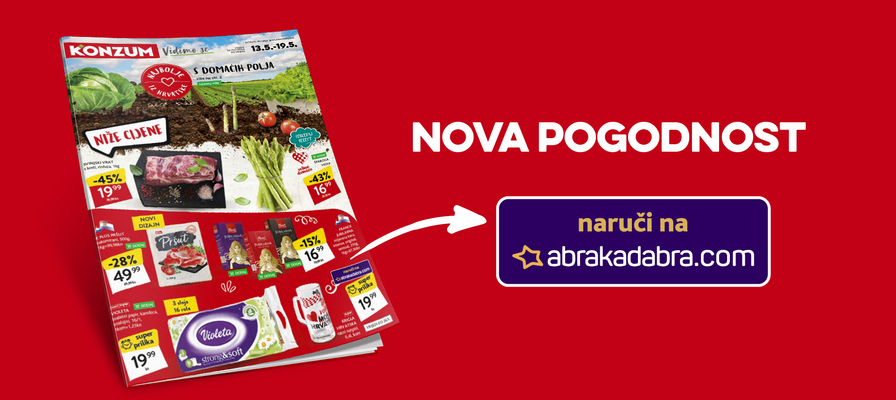 Nova pogodnost - odabrane proizvode možete naručiti i u Abrakadabra webshopu