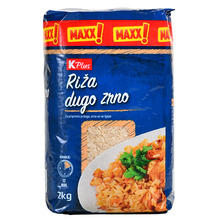 K Plus Riža dugo zrno 2 kg