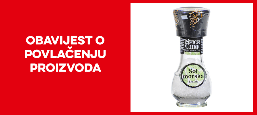 Opoziv proizvoda - Spice chef morska sol