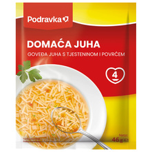 Podravka Domaća goveđa juha s tjesteninom i povrćem 46 g
