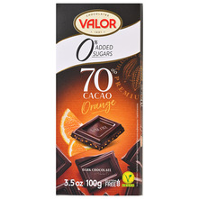 Valor Tamna čokolada 70% kakao orange bez dodanog šećera 100 g