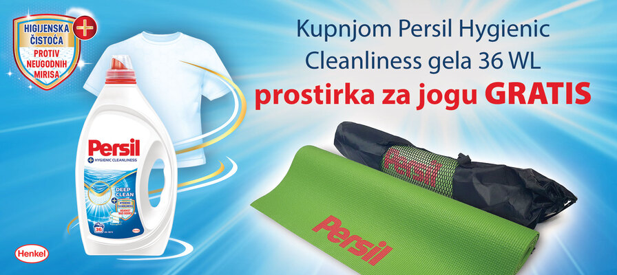 Kupovinom Persil Hygiene gela 36WL osvojite prostirku za jogu gratis!