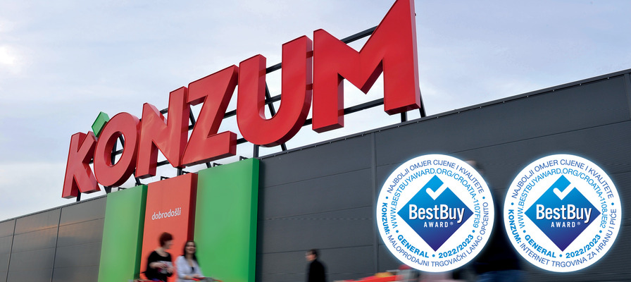Konzum broj 1 u omjeru cijene i kvalitete po izboru potrošača