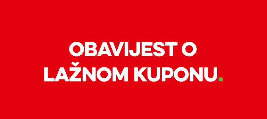 Obavijest o lažnom kuponu